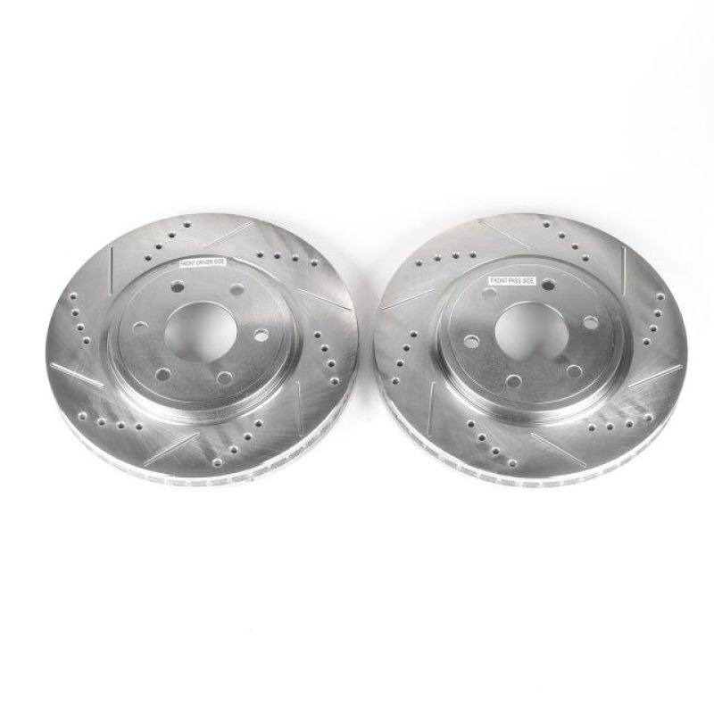 PowerStop Power Stop 05-19 Nissan Frontier Front Evolution Drilled & Slotted Rotors - Pair