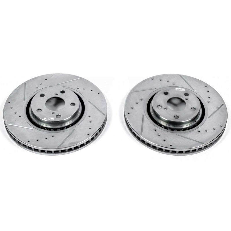 PowerStop Power Stop 07-11 Lexus GS350 Front Evolution Drilled & Slotted Rotors - Pair