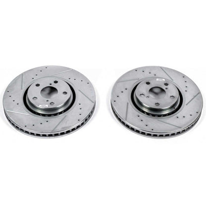 PowerStop Power Stop 07-11 Lexus GS350 Front Evolution Drilled & Slotted Rotors - Pair