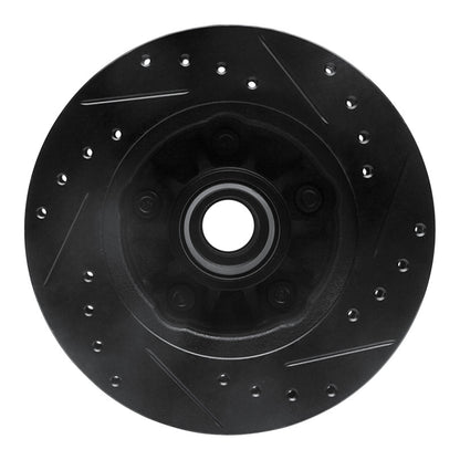R1 Concepts R1 98-02 Ford Ranger (USA/Canada) Front Left Drilled & Slotted Black Brake Rotor