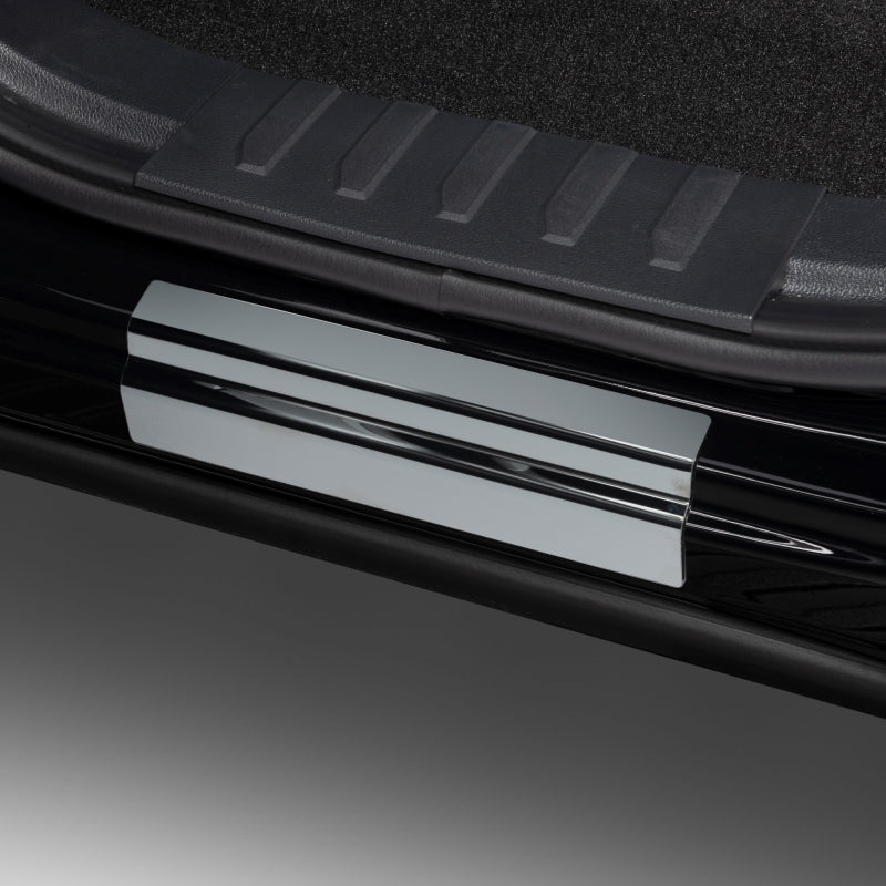 Putco 14-18 Chevy Silv LD - Crew Cab w/ CHEVROLET Etching (8pcs) Black Platinum Door Sills