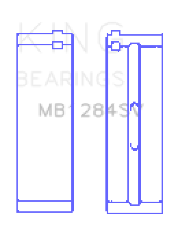 King Engine Bearings Mercedes Benz Om 651.911-913 Sputter Replace (Size +0.25mm) Main Bearing Set