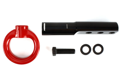 Perrin Performance PERRIN 17-21 Honda Civic Si/Type R/Touring/Hatchback Tow Hook Kit Front - Red