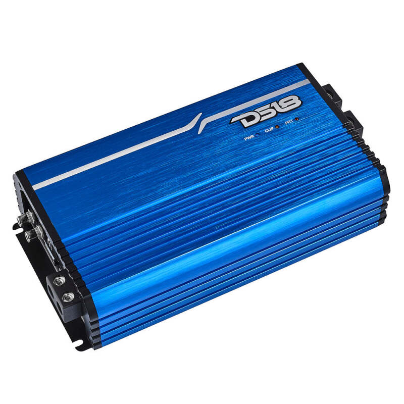 DS18 1-Channel Amp Class D Full-Range Monoblock 3500 Watts RMS/1ohm Blue
