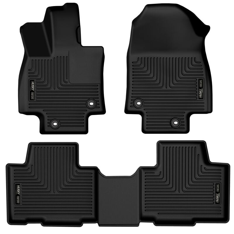 Husky Liners 2024 Toyota Grand Highlander Weatherbeater Black Front & 2nd Seat Floor Liners