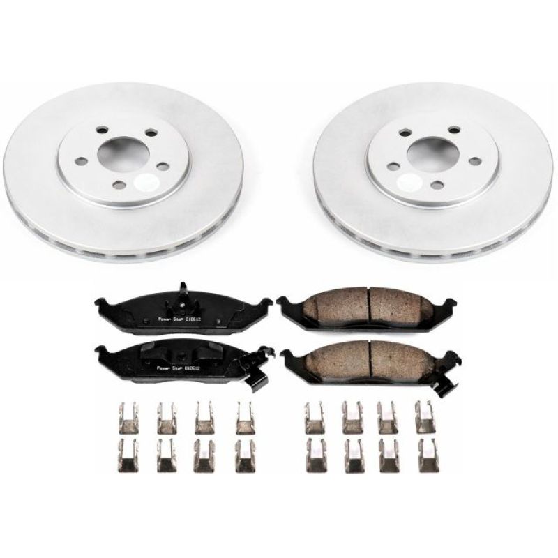PowerStop Power Stop 95-00 Chrysler Cirrus Front Z17 Evolution Geomet Coated Brake Kit