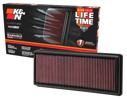 K&N Engineering K&N Replacement Air Filter for 12 Fiat 500 1.4L L4