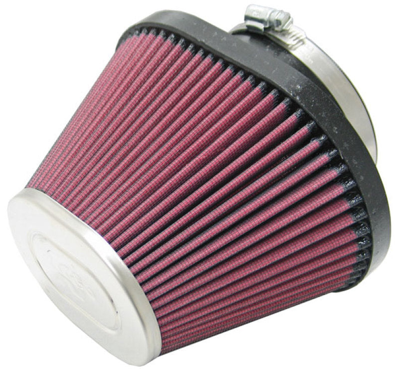 K&N Engineering K&N Universal Chrome Filter-Oval Tapered 4in Flg ID x 5.375in Base O/S W x 3.313in Top O/S W