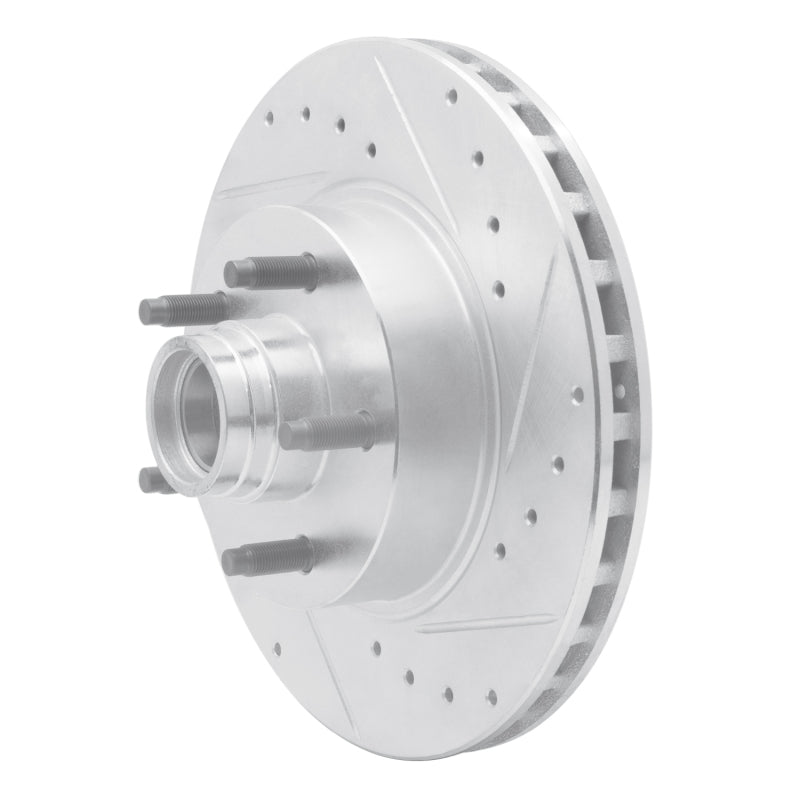 R1 Concepts R1 95-11 Ford Ranger (USA/Canada) Front Right Drilled & Slotted Silver Brake Rotor