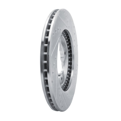 R1 Concepts R1 91-97 Acura CL Front Right Drilled & Slotted Silver Brake Rotor