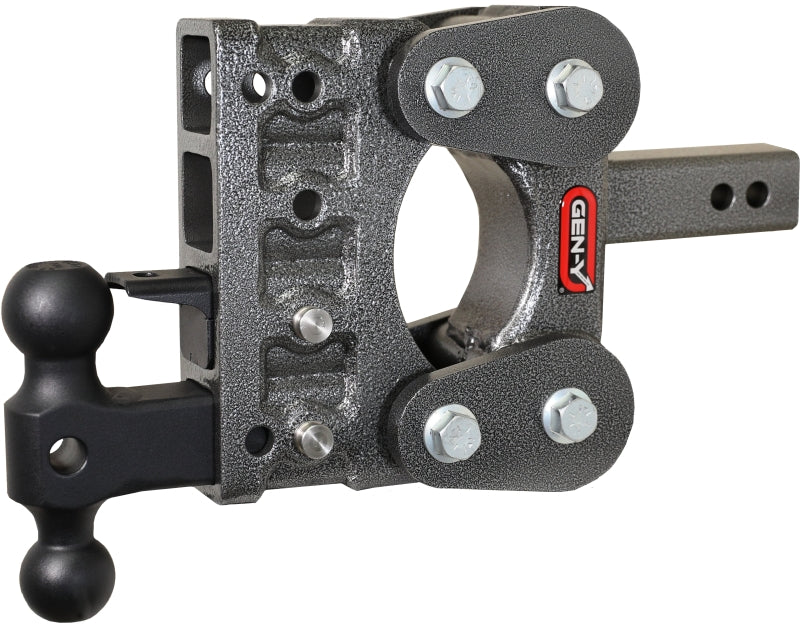 GEN-Y Hitch Gen-Y The Boss Torsion-Flex 2in Shank 5in Drop 10K Hitch w/GH-031 Dual-Ball/GH-032 Pintle Lock