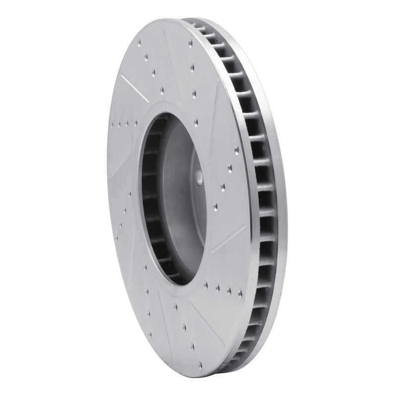 R1 Concepts R1 10-18 BMW 650I Convertible Right Front Drilled & Slotted Silver Brake Rotor