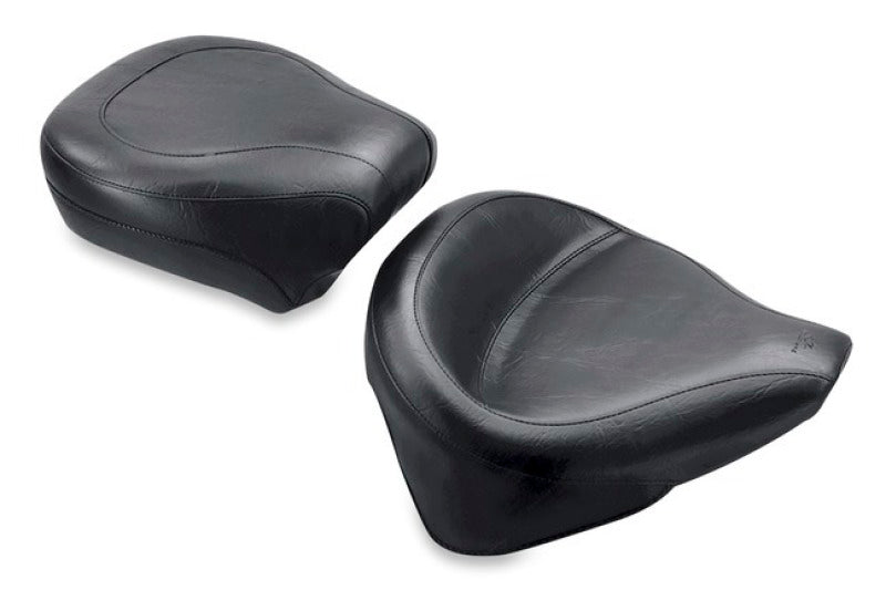 Mustang Motorcycle Mustang 84-06 Harley Standard Rear Tire Wide Touring Solo Seat - Black