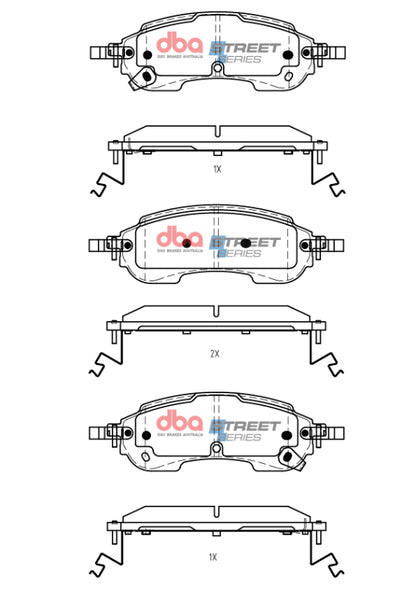 DBA 19-22 Ford Ranger Rear Street Series Brake Pads