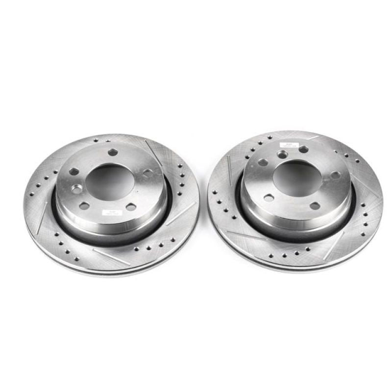 PowerStop Power Stop 2000 BMW 323Ci Rear Evolution Drilled & Slotted Rotors - Pair