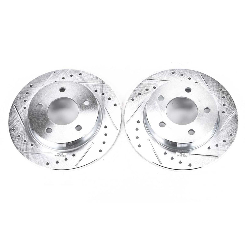 PowerStop Power Stop 04-13 Mazda 3 Rear Evolution Drilled & Slotted Rotors - Pair
