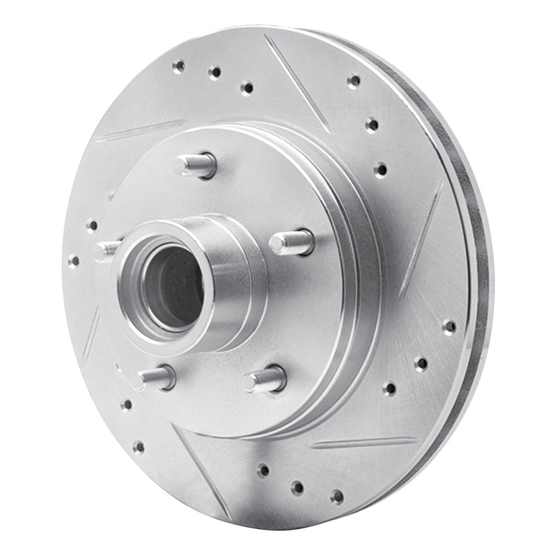 R1 Concepts R1 78-78 Buick CENTURY Front Left Drilled & Slotted Silver Brake Rotor