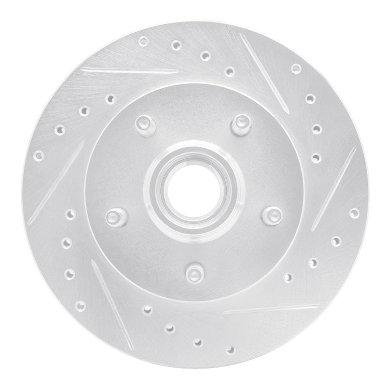 R1 Concepts R1 98-02 Ford Ranger (USA/Canada) Front Right Drilled & Slotted Silver Brake Rotor