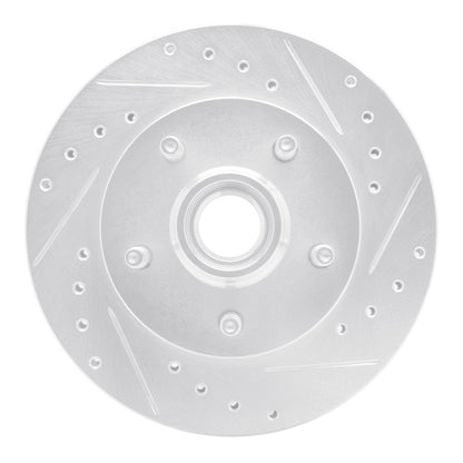 R1 Concepts R1 98-02 Ford Ranger (USA/Canada) Front Right Drilled & Slotted Silver Brake Rotor