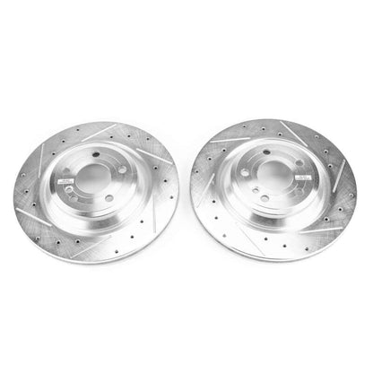 PowerStop Power Stop 15-16 Mercedes-Benz SL400 Rear Evolution Drilled & Slotted Rotors - Pair