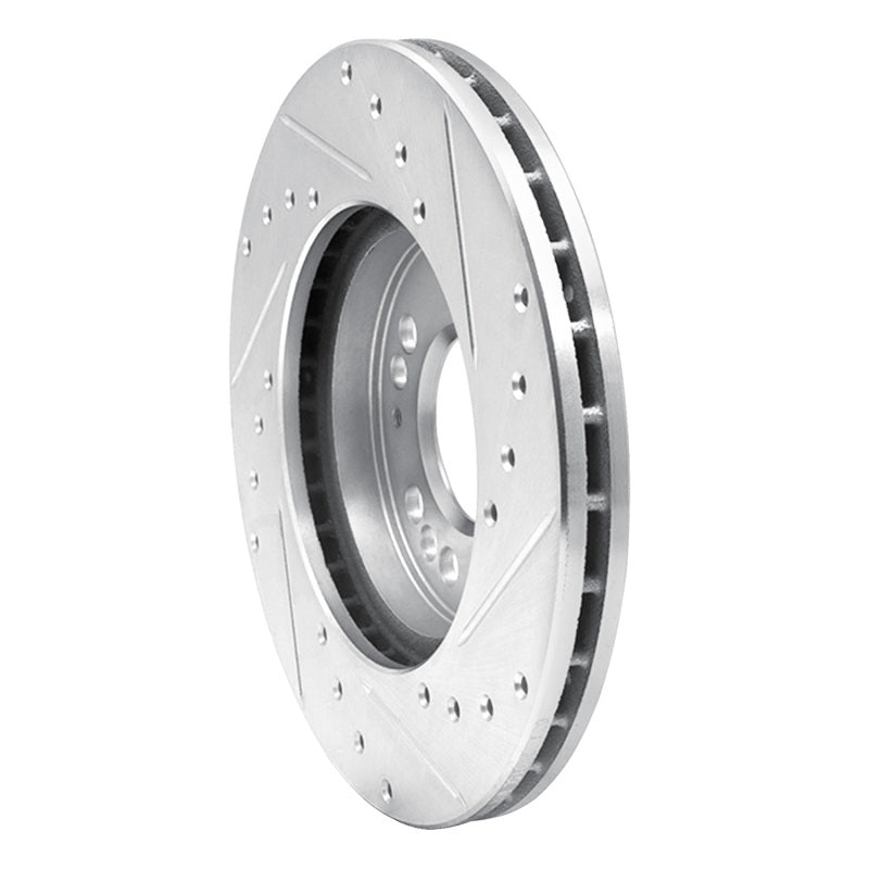 R1 Concepts R1 1991-2004 Dodge STEALTH Front Left Drilled & Slotted Silver Brake Rotor