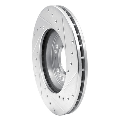 R1 Concepts R1 1991-2004 Dodge STEALTH Front Left Drilled & Slotted Silver Brake Rotor