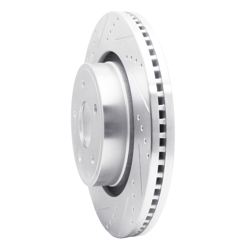 R1 Concepts R1 04-06 Dodge Ram 1500 Pickup Front Left Drilled & Slotted Silver Brake Rotor