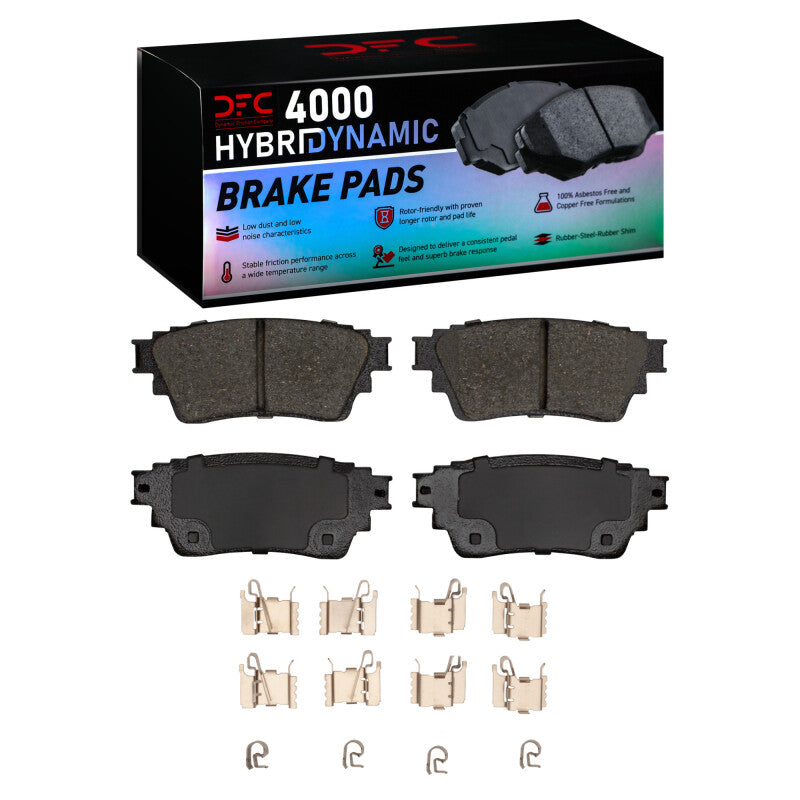 DFC 17-25 Mitsubishi Outlander Rear 4000 HybriDynamic Brake Pads and Hardware Kit