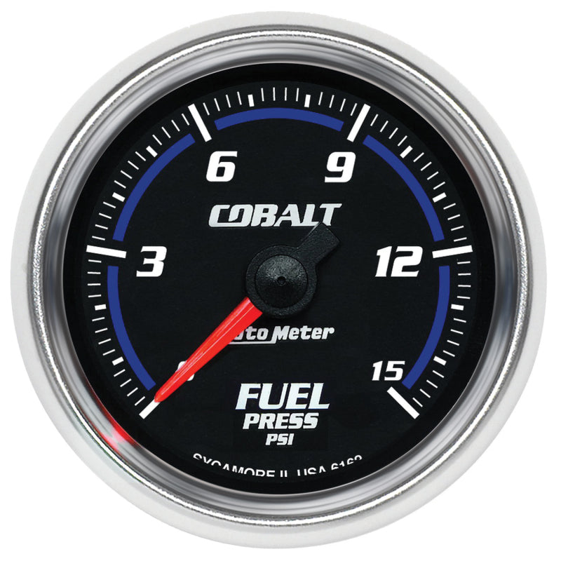 Autometer Cobalt 52mm 15 PSI Electronic Fuel Pressure Gauge
