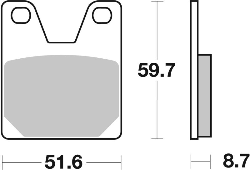Brembo Powersports Brembo 99-02 Yamaha YZF R7 OW02 750cc Brake Pad - Rear