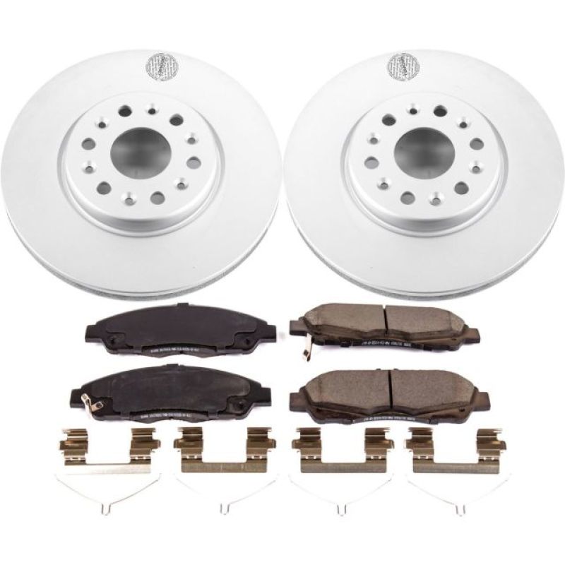 PowerStop Power Stop 17-18 GMC Acadia Front Z17 Evolution Geomet Coated Brake Kit