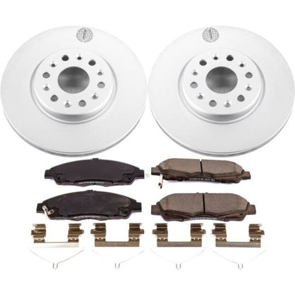PowerStop Power Stop 17-18 GMC Acadia Front Z17 Evolution Geomet Coated Brake Kit