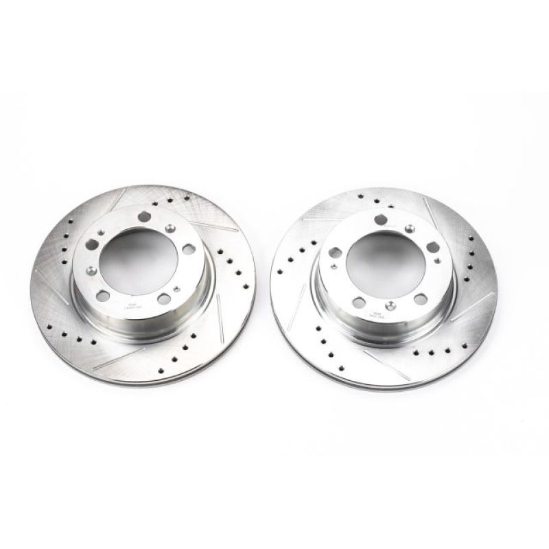 PowerStop Power Stop 97-04 Porsche Boxster Rear Evolution Drilled & Slotted Rotors - Pair