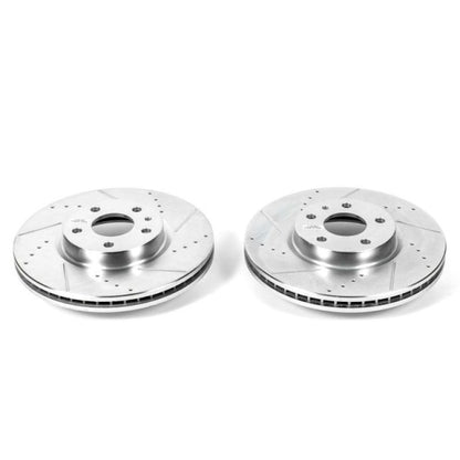 PowerStop Power Stop 13-19 Ford Fusion Front Evolution Drilled & Slotted Rotors - Pair