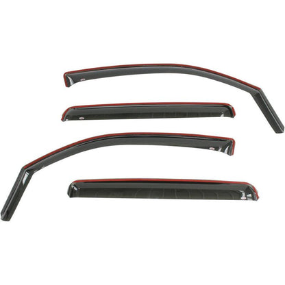 Westin 2016-2018 Toyota Tacoma Double Cab 4dr In-Channel Wind Deflector 4pc - Smoke