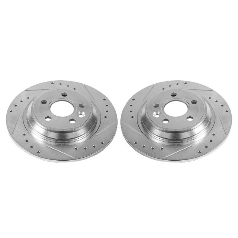 PowerStop Power Stop 11-15 Volvo S60 Rear Evolution Drilled & Slotted Rotors - Pair