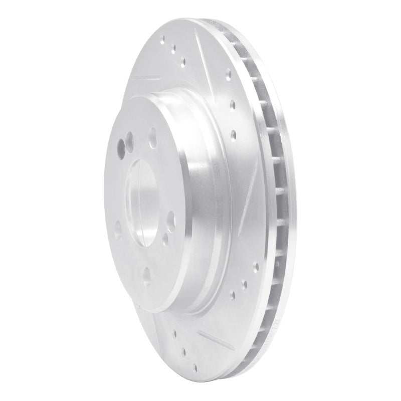 R1 Concepts R1 92-94 Mercedes-Benz E500 Rear Right Drilled & Slotted Silver Brake Rotor
