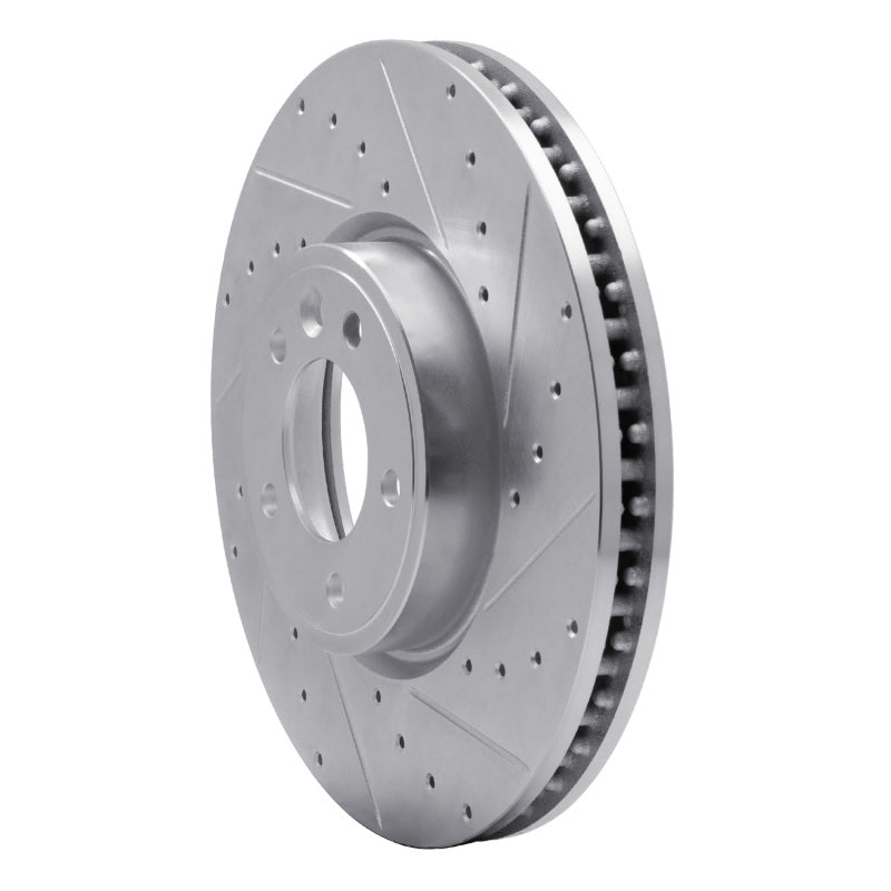 R1 Concepts R1 18-20 Land Rover Range Rover Sport Front Right Drilled & Slotted Silver Brake Rotor