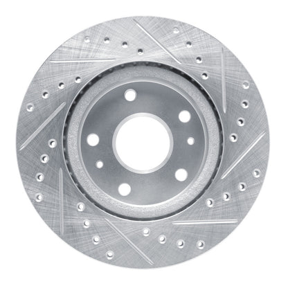 R1 Concepts R1 88-89 Chevrolet C3500 Front Left Drilled & Slotted Silver Brake Rotor