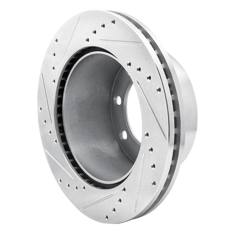 R1 Concepts R1 05-12 Ford F-250 4WD (Super Duty) Rear Right Drilled & Slotted Silver Brake Rotor