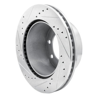 R1 Concepts R1 05-12 Ford F-250 4WD (Super Duty) Rear Right Drilled & Slotted Silver Brake Rotor
