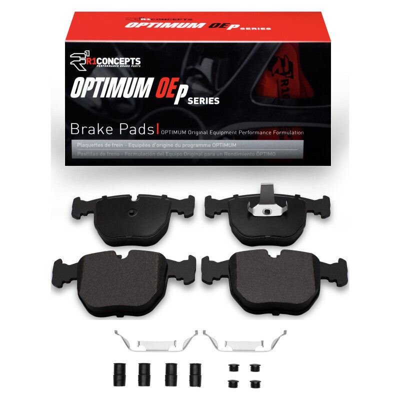 R1 Concepts R1 95-06 BMW 740IL Front Optimum OE Pads & Hardware Kit