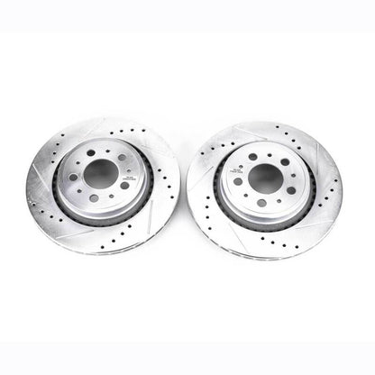 PowerStop Power Stop 03-14 Volvo XC90 Rear Evolution Drilled & Slotted Rotors - Pair