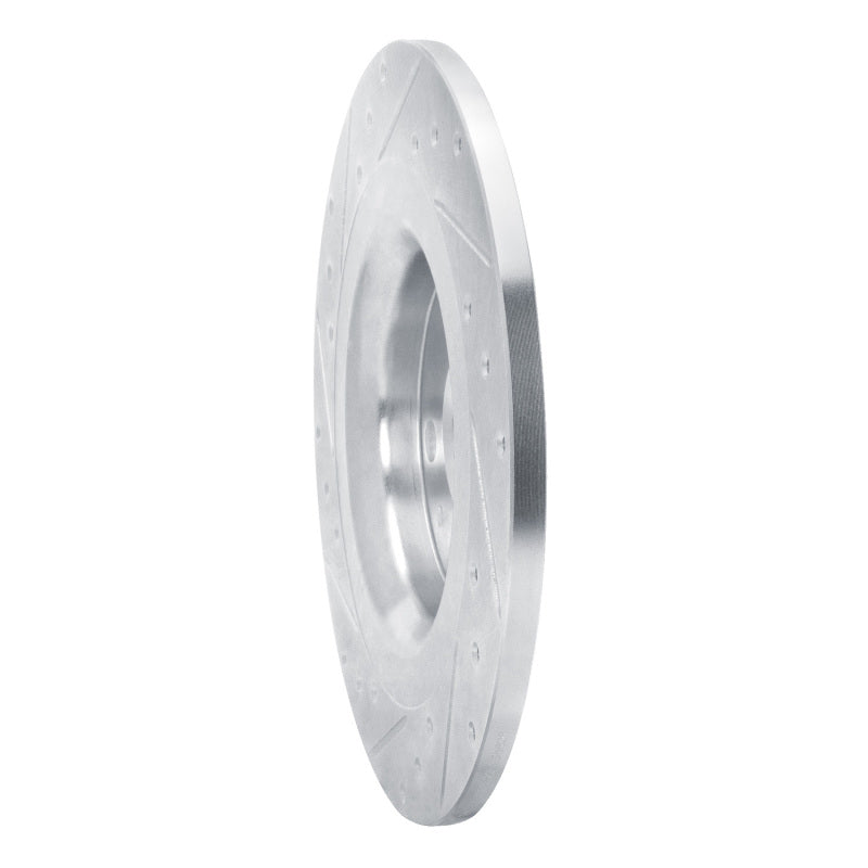 R1 Concepts R1 19-25 Volvo XC40 Rear Right Drilled & Slotted Silver Brake Rotor