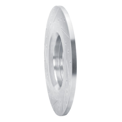 R1 Concepts R1 19-25 Volvo XC40 Rear Right Drilled & Slotted Silver Brake Rotor