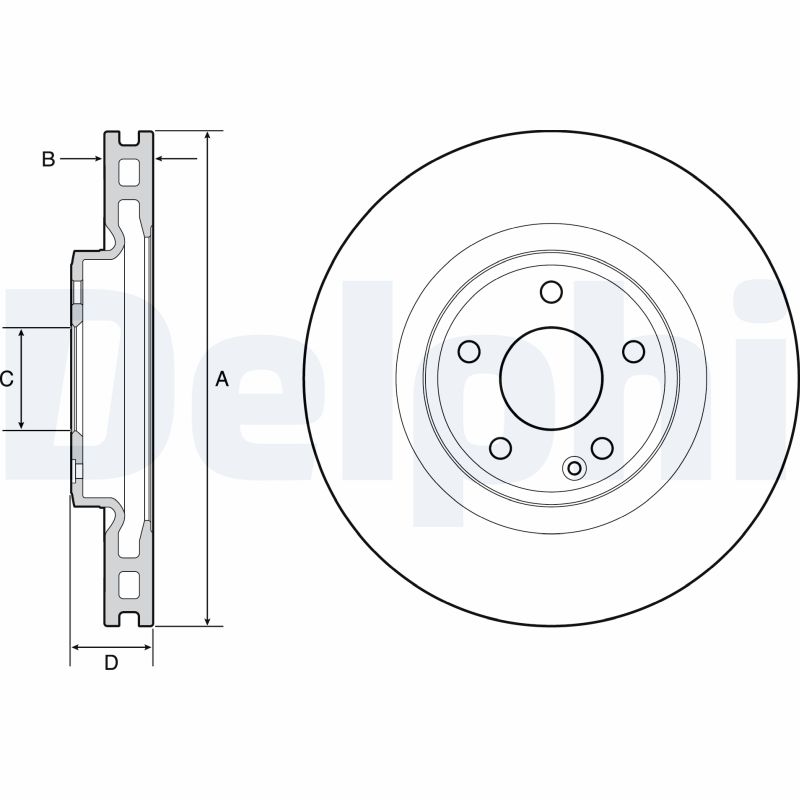 DELPHI BG4659C Brake Disc .