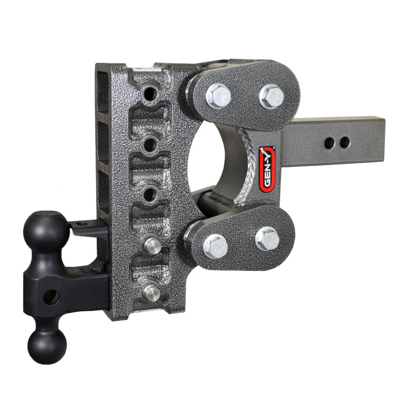 GEN-Y Hitch Gen-Y The Boss Torsion-Flex 2.5in Shank 7.5in Drop 16K Hitch w/GH-051 Dual-Ball/GH-032 Pintle Lock