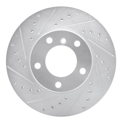 R1 Concepts R1 96-03 BMW 525I (USA/Canada) Front Left Drilled & Slotted Silver Brake Rotor