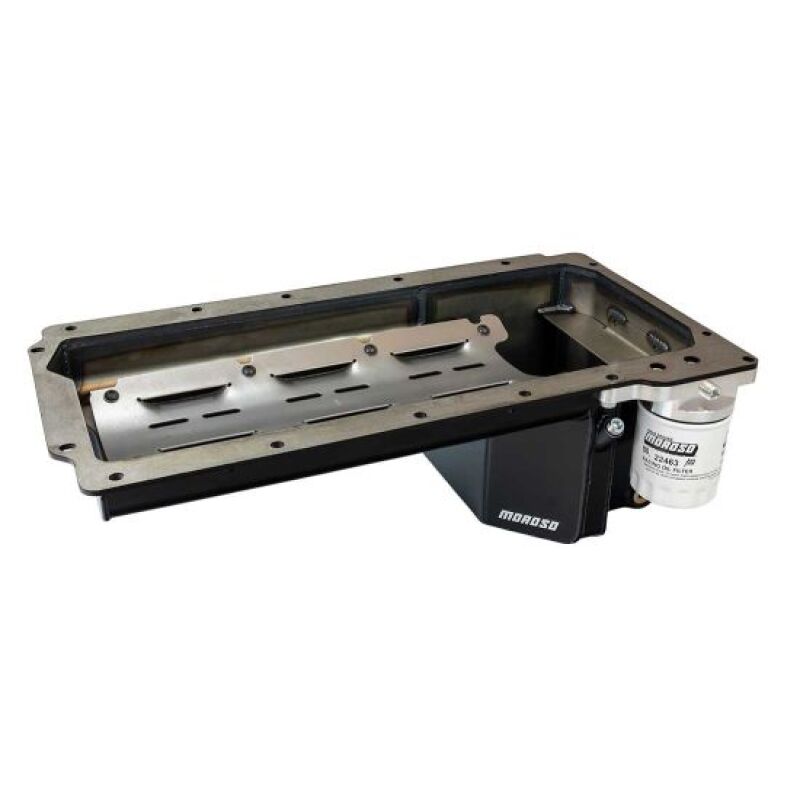Moroso Chevy S10 (w/Gen III/IV LS Swap) Wet Sump 7in Deep 6.5 Quart Steel Oil Pan