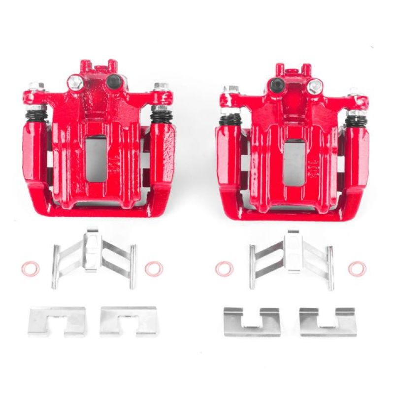 PowerStop Power Stop 05-06 Honda CR-V Rear Red Calipers w/Brackets - Pair